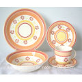 Hand Painted Colored Ceramic Dinnerware (Set)